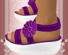 *J* Purple Flower Sandal