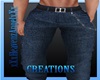 Dark Blue Jeans W/Chain