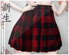 ☽ Skirt Red Plaid.