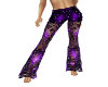 Purple star lace pants