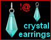 !@ Crystal drop earrings