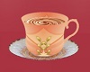 Vintage Peach Luster Cup