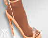 Diosa Orange Heels