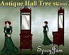 Antique Slim Hall Tree