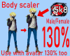 130% Tall BodyScaler M/F