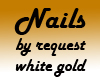 *LH* Gold&White Nails