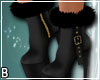 Black Fur Boots