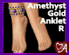.a Amethyst GLD Anklet R