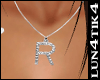 lu* Letter "R" Necklace