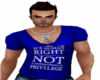 Human Rights Blue Shirt