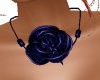 *RD* Blue Rose Necklace