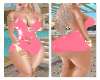 Fashion shiny pink dress