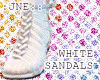Pl*White Sandals::