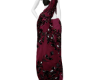 wine blk saree