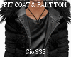 [Gio]FIT COAT & PANT BLK