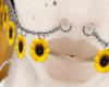 Sunflower nose chains