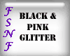 Black and Pink Glitter
