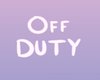 OffDuty Poster