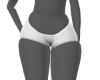 White Jean Pudge Shorts