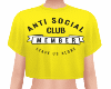 ANTI-SOCIAL TOP YELLOW