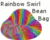 Rainbow Swirl Beanbag