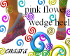 pnkflower wedge heel