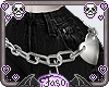 chained heart belt