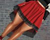 High Low Skirt red