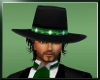 ~T~Bk/Green Cowboy Hat