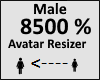 Avatar scaler 8500% Male