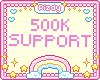 500K support sticker