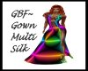 GBF~ Gown Multi Silk
