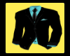 Black & Light Blue Suit