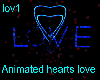 Animated hearts love