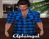 Blue Plaid Shirt