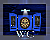 DW BLUES DARK DART BOARD