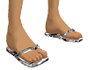 Grey Camo Flip Flops