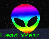Rainbow Alien Head Wear
