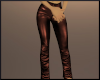 leather brown pants