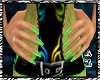 NEON GRN NAILS-TEXTURED