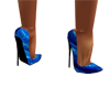 Blue Glitter Heels