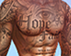 Hope Faith Muscle Tattoo
