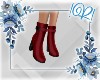 !R! Dark Red Ankle Boot