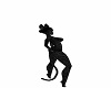 Furry Black Cat Tail