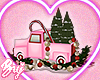 pink christmas truck <3
