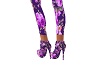 purple floral boots