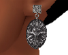 Wolf Medallion Earrings
