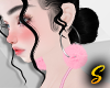 S! Fur Pink Earrings