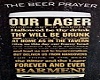 Beer Prayer Wall Sign