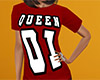 Queen 01 Shirt Red (F)